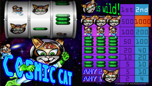 Juego de tragamonedas Cosmic Cat 