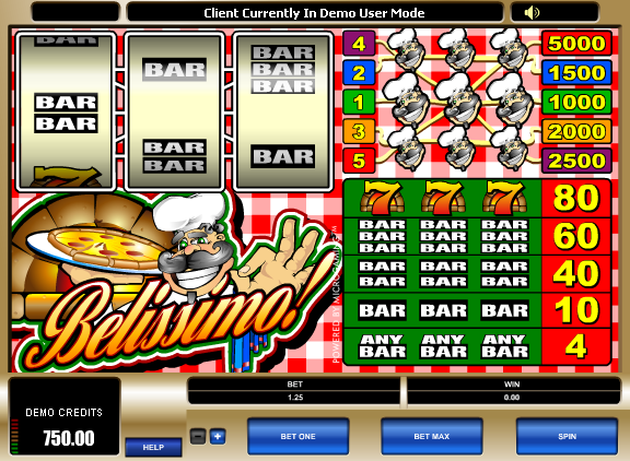 Juego de tragamonedas Belissimo