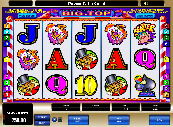 Juego de tragamonedas Big Top