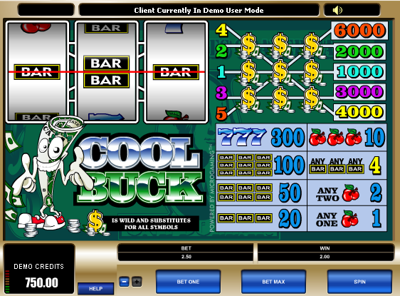 Juego de tragamonedas Cool Buck 