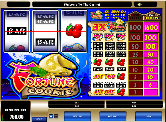 Juego de tragamonedas Fortune Cookie 