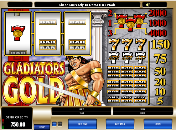 Juego de tragamonedas Gladiators Gold 