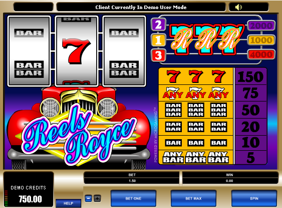  Juego de tragamonedas Reels Royce 