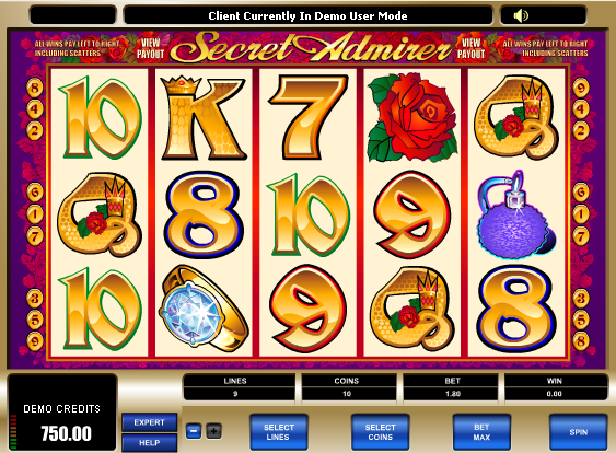 Haz click y juega el juego de tragamonedas gratis Secret Admirer Juego de tragamonedas Secret Admirer