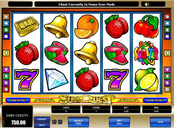 Juego de tragamonedas Sun Quest 