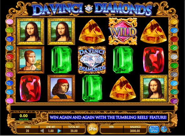 Da Vinci Diamonds juegos de tragamonedas gratis