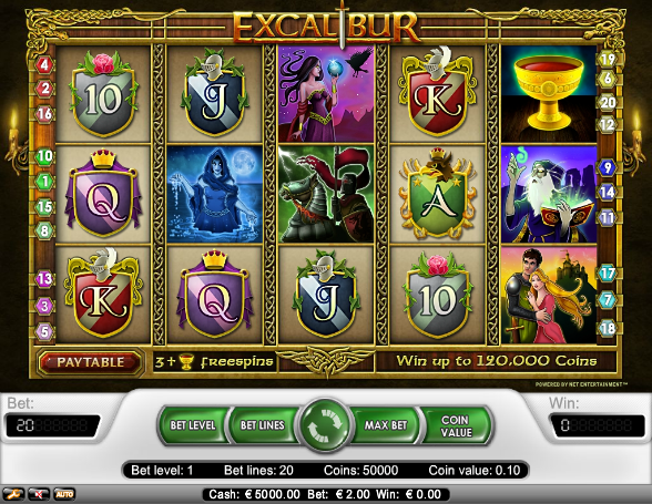 Excalibur juegos de tragamonedas gratis 