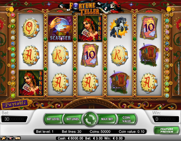 Haz click y juega el juego de tragamonedas gratis Fortune Teller Fortune Teller juegos de tragamonedas gratis