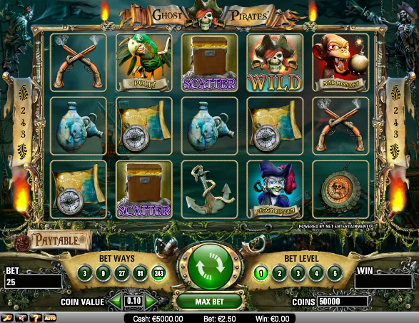 Ghost Pirates juegos de tragamonedas gratis
