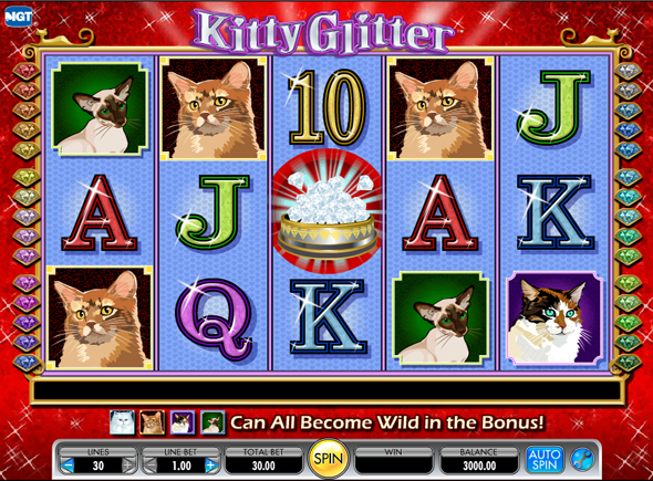 Kitty Glitter juegos de tragamonedas gratis
