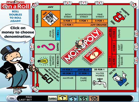 Monopoly On A Roll juegos de tragamonedas gratis