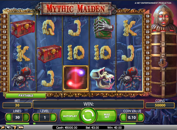Mythic Maiden juegos de tragamonedas gratis 