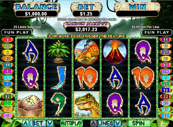 T-Rex juegos de tragamonedas gratis