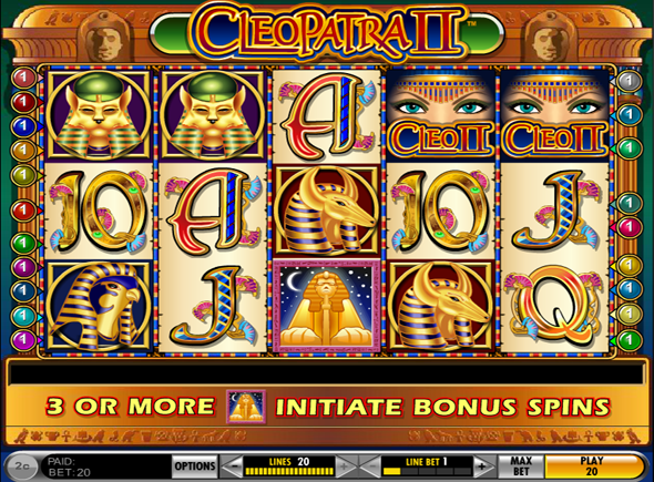 Juego de tragamonedas Cleopatra 2 