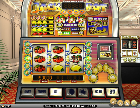 Juego de tragamonedas Jackpot 6000  