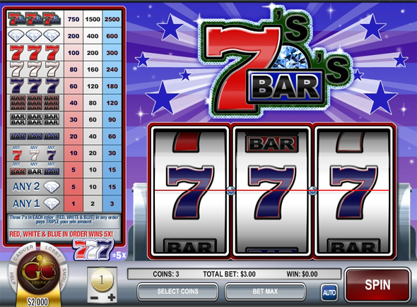 Sevens and Bars juegos de tragamonedas gratis